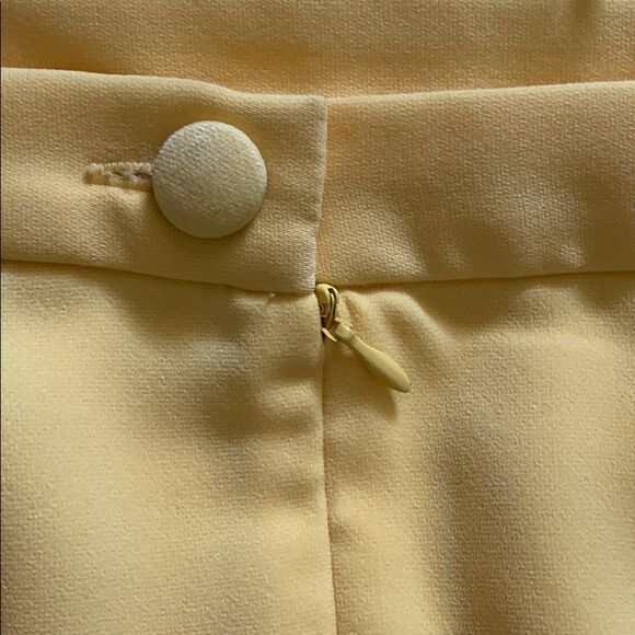 Vintage Metrostyle Women’s Yellow 2-Piece Jacket Skirt Matching Suit Set Size 12 - Picture 14 of 16